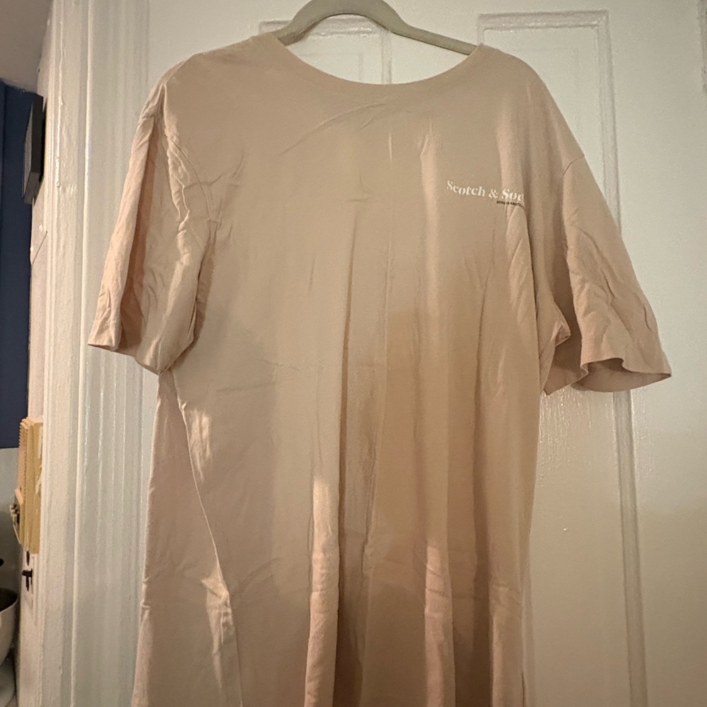 Scotch & Soda Beige Short Sleeve Tee